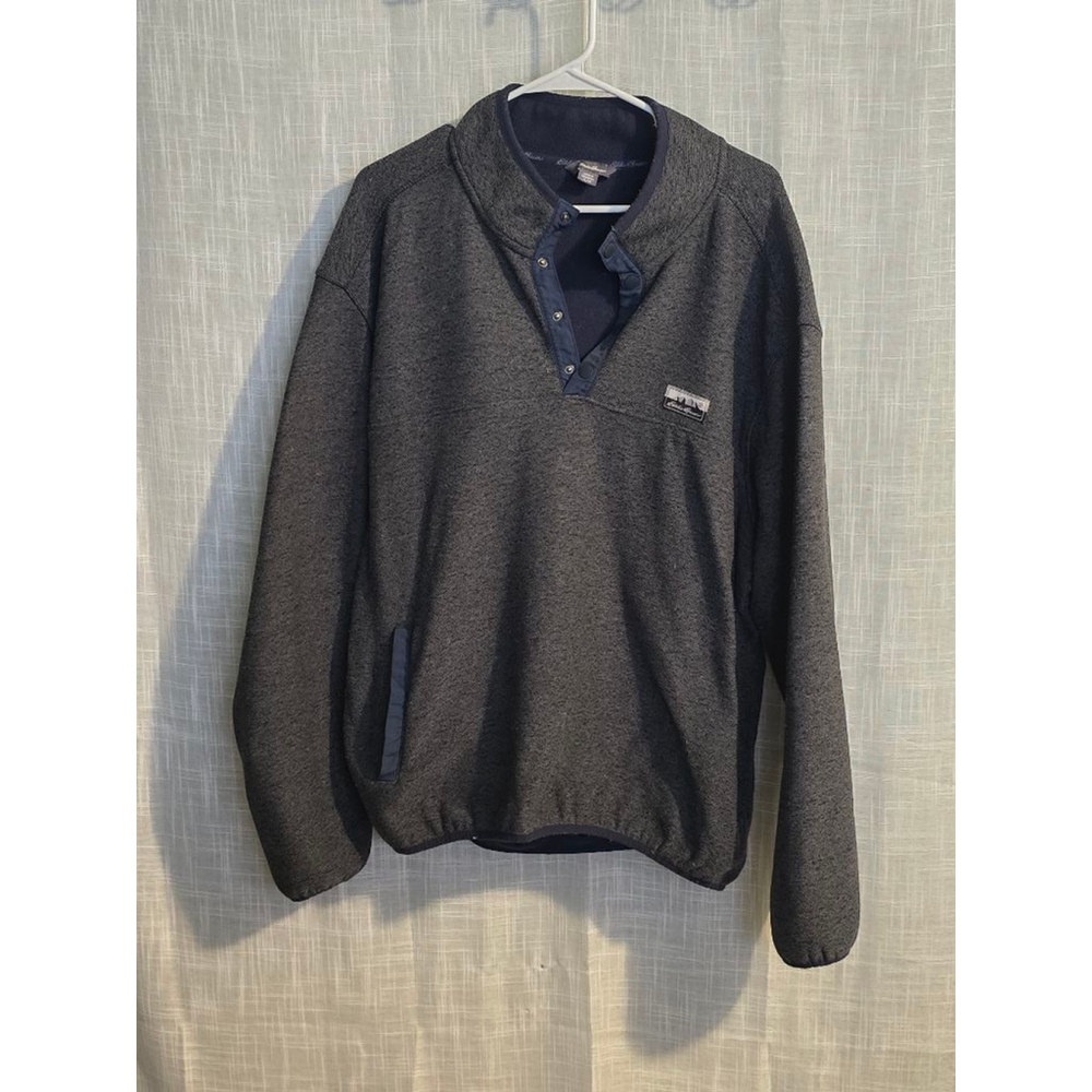 Men's Eddie Bauer Pullover Fleece XL Gray